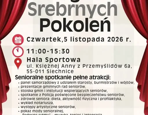 Zapisy na II Kolegium Srebrnych Pokoleń — seniorzy z gminy Długołęka na forum powiatowym