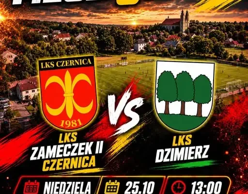 LKS Zameczek Czernica podejmuje LKS Dzimierz w meczu C Klasy