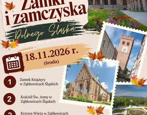 Wycieczka do Ząbkowic Śląskich i Kamieńca Ząbkowickiego – zapisy od 28 października