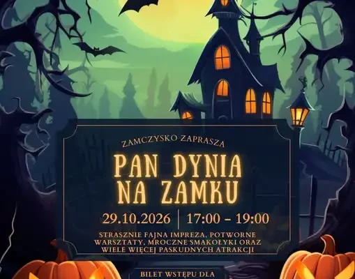 Pan Dynia zawita na Zamku w Czernicy – halloweenowe atrakcje dla najmłodszych
