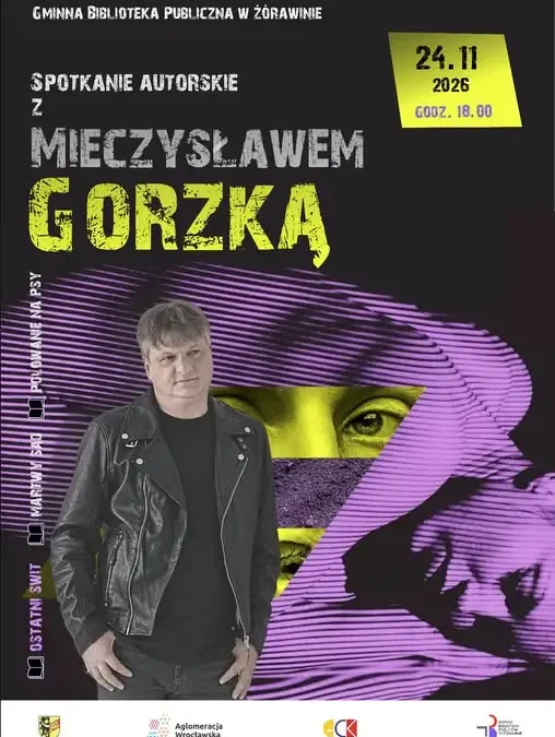 Mieczysław Gorzka, mistrz kryminału, spotka się z czytelnikami w Żórawinie