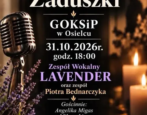 Artystyczne Zaduszki w wykonaniu zespołu Lavender – koncert w GOKSiP Jordanów